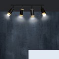 Lampa sufitowa HIRO 4 BLACK/GOLD
