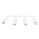 Lampa sufitowa HIRO 4 WHITE/GOLD