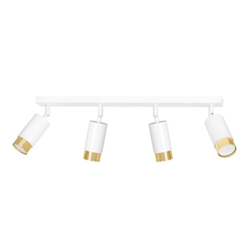 Lampa sufitowa HIRO 4 WHITE/GOLD