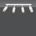Lampa sufitowa HIRO 4 WHITE/GOLD