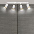 Lampa sufitowa HIRO 4 WHITE/GOLD