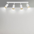 Lampa sufitowa HIRO 4 WHITE/GOLD