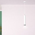 Lampa wisząca KIBO 1 WHITE/CHROME