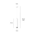 Lampa wisząca KIBO 1 WHITE/CHROME