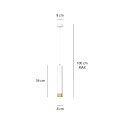 Lampa wisząca KIBO 1 WHITE/GOLD