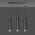 Lampa wisząca KIBO 3 BLACK/CHROME