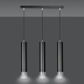 Lampa wisząca KIBO 3 BLACK/CHROME
