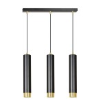 Lampa wisząca KIBO 3 BLACK/GOLD