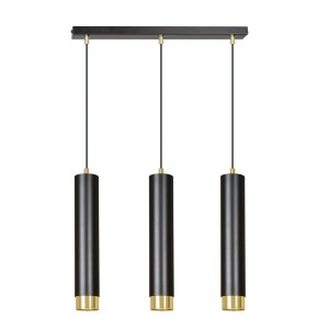 Lampa wisząca KIBO 3 BLACK/GOLD