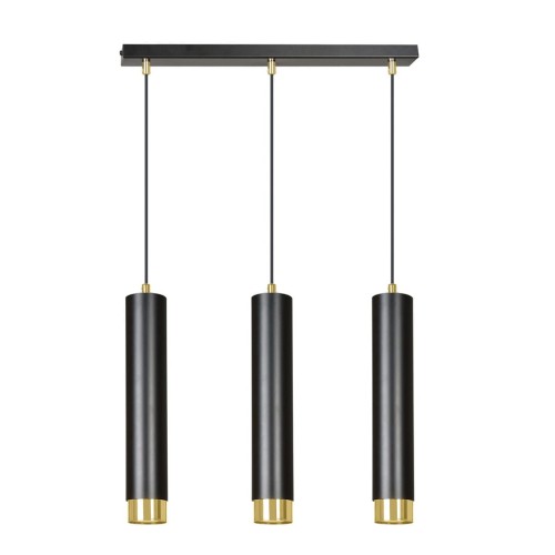 Lampa wisząca KIBO 3 BLACK/GOLD