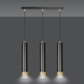 Lampa wisząca KIBO 3 BLACK/GOLD