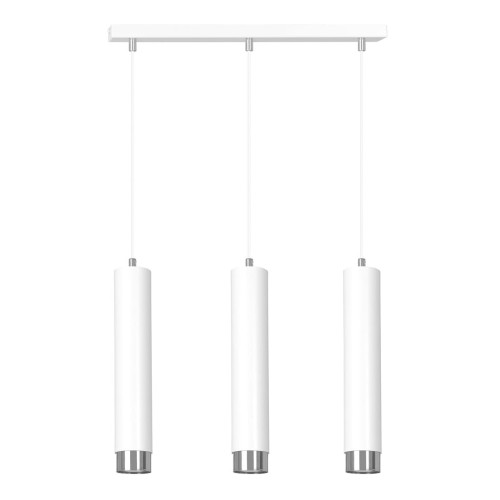 Lampa wisząca KIBO 3 WHITE/CHROME