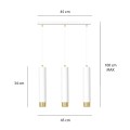 Lampa wisząca KIBO 3 WHITE/GOLD