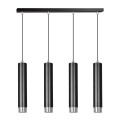 Lampa wisząca KIBO 4 BLACK/CHROME