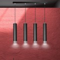 Lampa wisząca KIBO 4 BLACK/CHROME