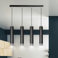 Lampa wisząca KIBO 4 BLACK/CHROME