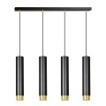 Lampa wisząca KIBO 4 BLACK/GOLD