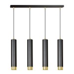 Lampa wisząca KIBO 4 BLACK/GOLD