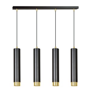 Lampa wisząca KIBO 4 BLACK/GOLD
