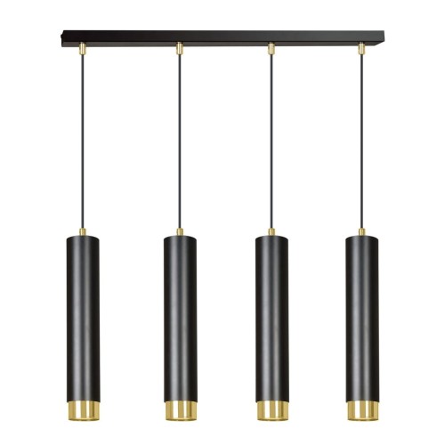 Lampa wisząca KIBO 4 BLACK/GOLD