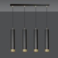 Lampa wisząca KIBO 4 BLACK/GOLD