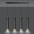 Lampa wisząca KIBO 4 BLACK/GOLD