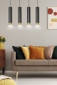 Lampa wisząca KIBO 4 BLACK/GOLD