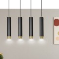 Lampa wisząca KIBO 4 BLACK/GOLD