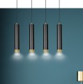 Lampa wisząca KIBO 4 BLACK/GOLD