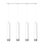 Lampa wisząca KIBO 4 WHITE/CHROME