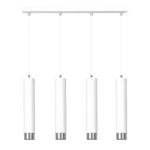 Lampa wisząca KIBO 4 WHITE/CHROME