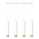 Lampa wisząca KIBO 4 WHITE/GOLD