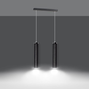 Lampa wisząca LUNA 2 BLACK