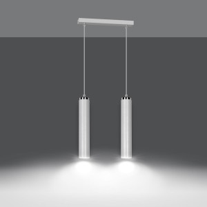 Lampa wisząca LUNA 2 WHITE
