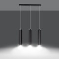 Lampa wisząca LUNA 3 BLACK