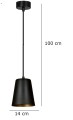Lampa wisząca MILARGO 1 BLACK/WHITE