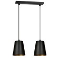 Lampa wisząca MILARGO 2 BLACK/GOLD