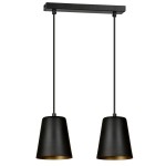 Lampa wisząca MILARGO 2 BLACK/GOLD