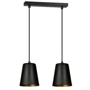 Lampa wisząca MILARGO 2 BLACK/GOLD