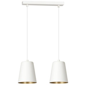 Lampa wisząca MILARGO 2 WHITE/GOLD