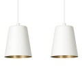 Lampa wisząca MILARGO 2 WHITE/GOLD