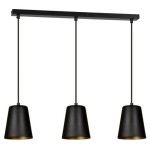 Lampa wisząca MILARGO 3 BLACK/GOLD