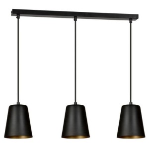 Lampa wisząca MILARGO 3 BLACK/GOLD