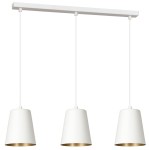 Lampa wisząca MILARGO 3 WHITE/GOLD