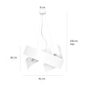 Lampa wisząca nowoczesna MODO WHITE