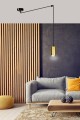 Lampa wisząca TRAKER 1 BLACK/GOLD