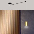 Lampa wisząca TRAKER 1 BLACK/GOLD
