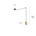 Lampa wisząca TRAKER 1 BLACK/GOLD