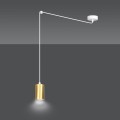 Lampa wisząca TRAKER 1 WHITE/GOLD