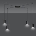 Lampa wisząca TRAKER 4 BLACK/BLACK